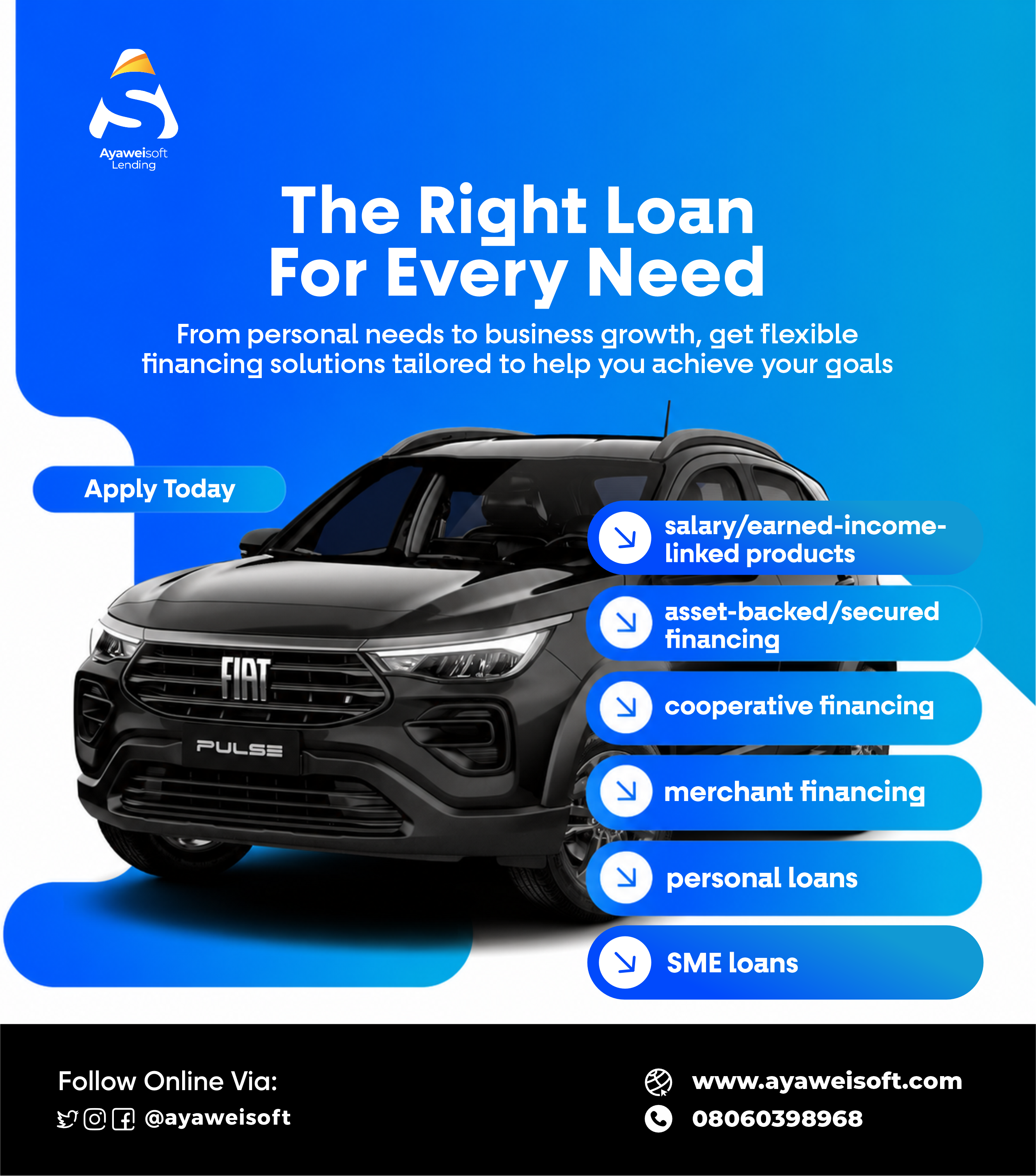 Ayaweisoft Lending is live