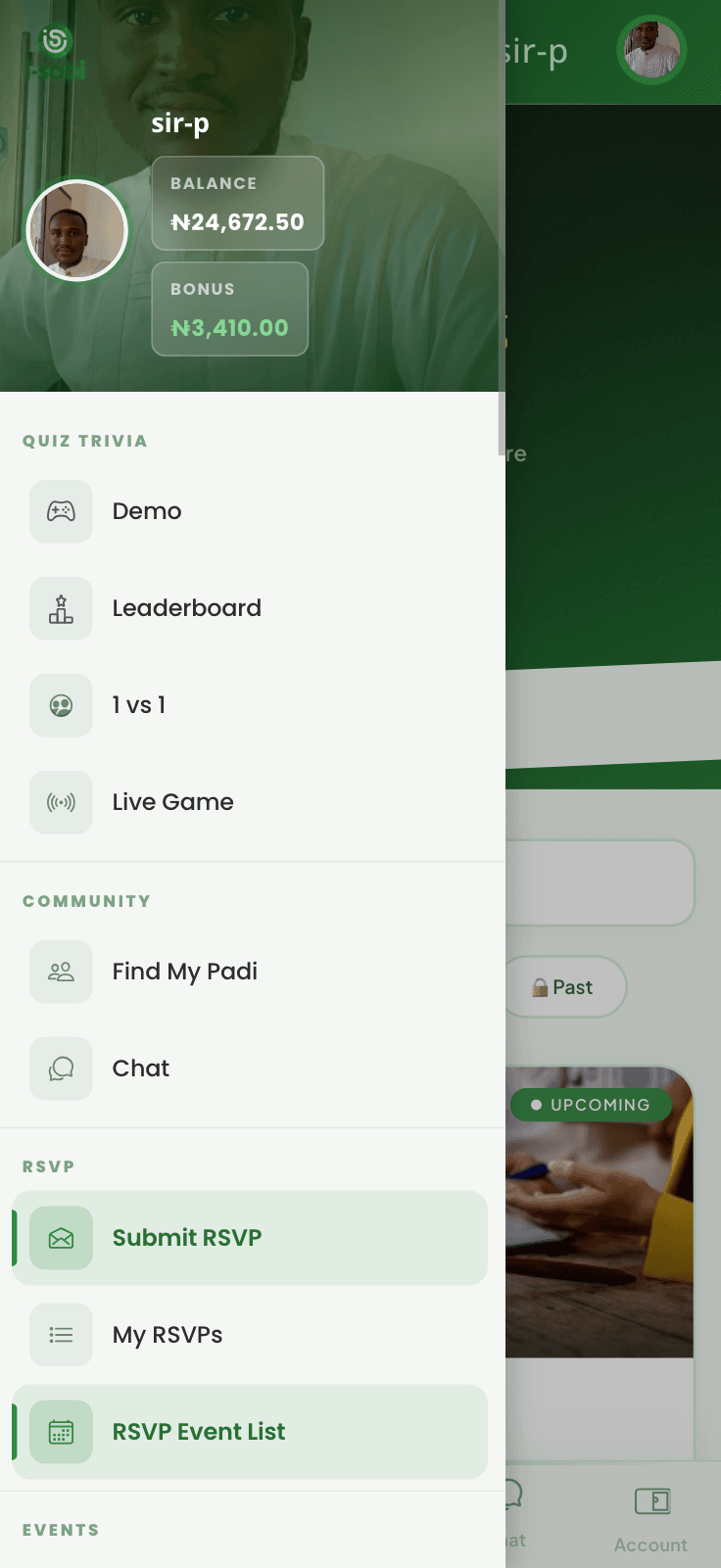 i-Sabi app screen 3